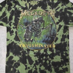 Megadeth "Contaminated" Streetwear Tie-Dye Men's Tee sz M